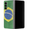 Brazil Flag Distressed Galaxy Z Fold4 5G Skin